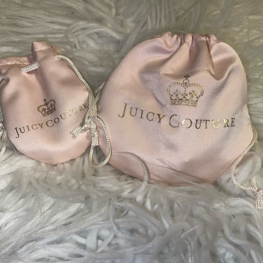 Y2k juicy couture necklace and bracelet set!